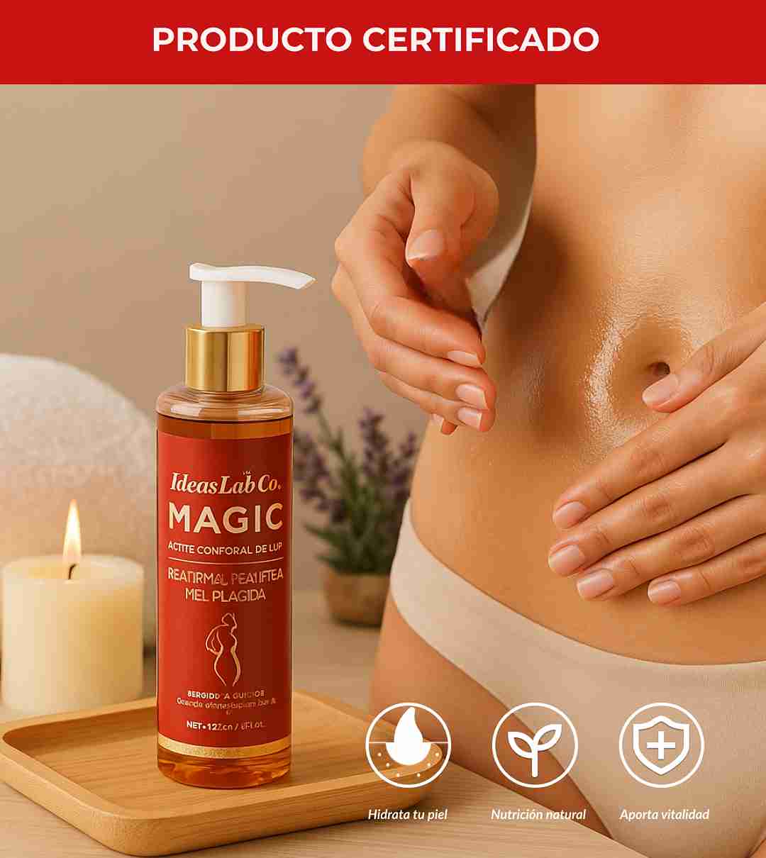Aceite Corporal Magic™  - Reafirma la piel flácida en un 98% en 24 horas