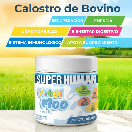 Vital Moo™ - Calostro bovino 30 % IgG – Apoya tus defensas y salud digestiva de forma natural