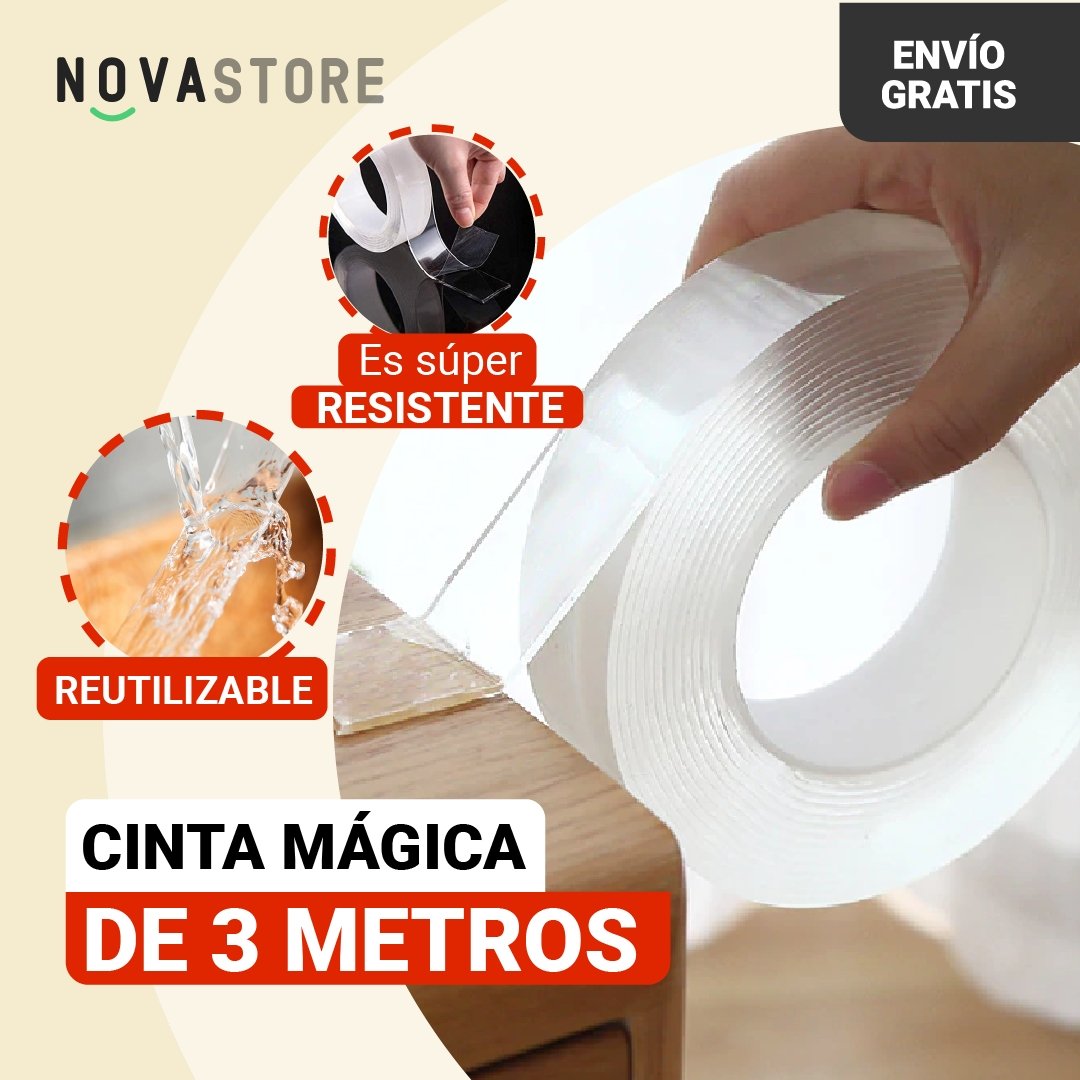 Nano Magic™ - Cinta Magica de 3 metros de doble contacto + ENVIO GRATIS - NovaStore